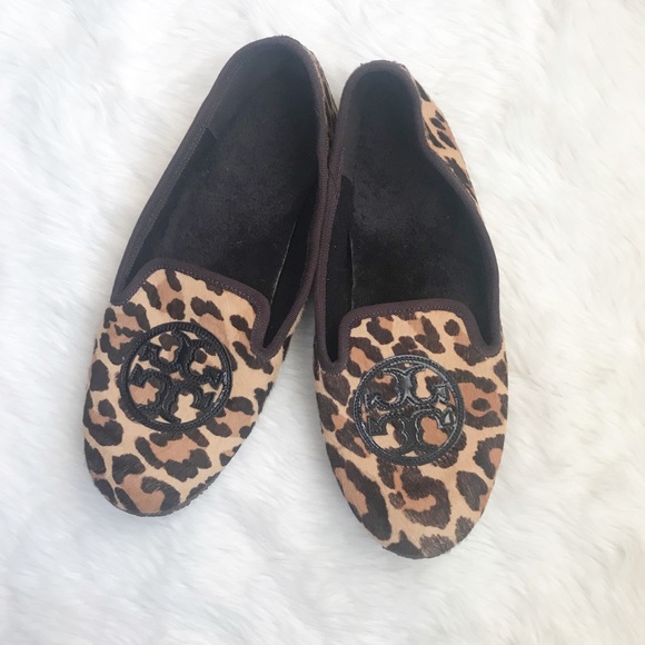 tory burch leopard loafers